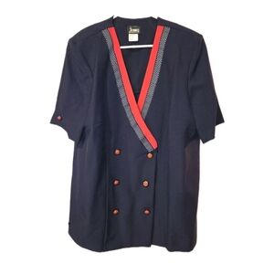 Jenny Rockabilly Punk Airline Suit Jacket/Blazer XL